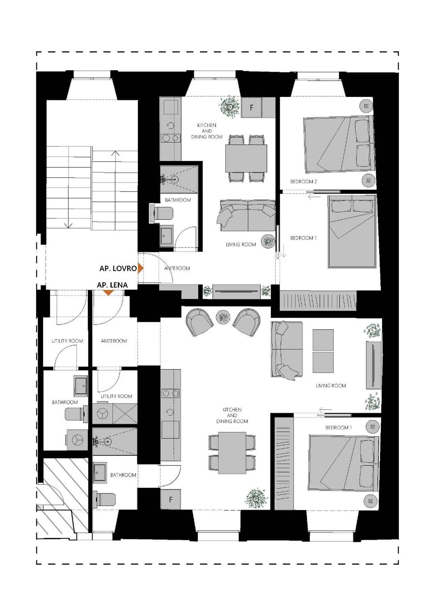 Apartments Lovro & Lena ドゥブロブニク エクステリア 写真